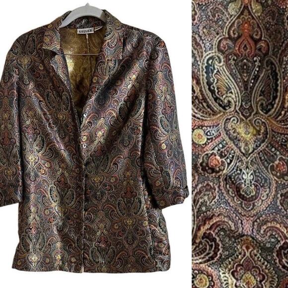 Chicos Vintage Brocade Blazer - Picture 1 of 6